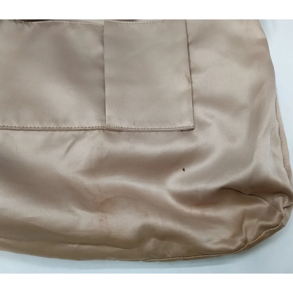 Coach Poppy Signature Brown Canvas Green Leather Trim Pushlock Crossbody Bag